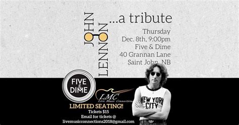 John Lennon Tribute | Discover Saint John