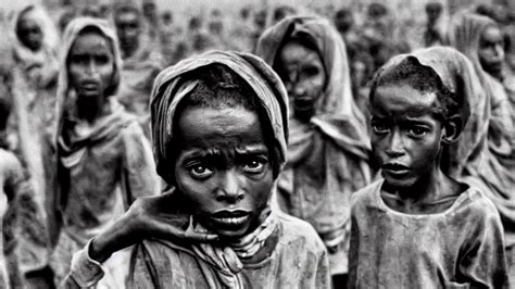 1984 Ethiopian famine and drought, moody, dark, | Stable Diffusion ...