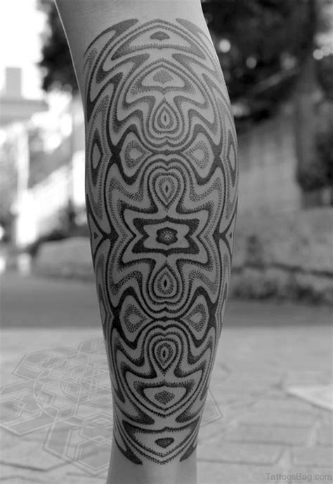 50 Brilliant Geometric Tattoos On Leg