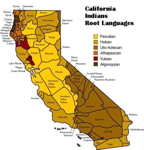 Map of California Tribes