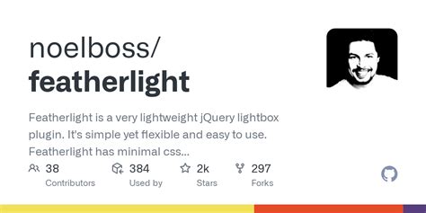 GitHub - noelboss/featherlight: Featherlight is a very lightweight jQuery lightbox plugin. It's ...