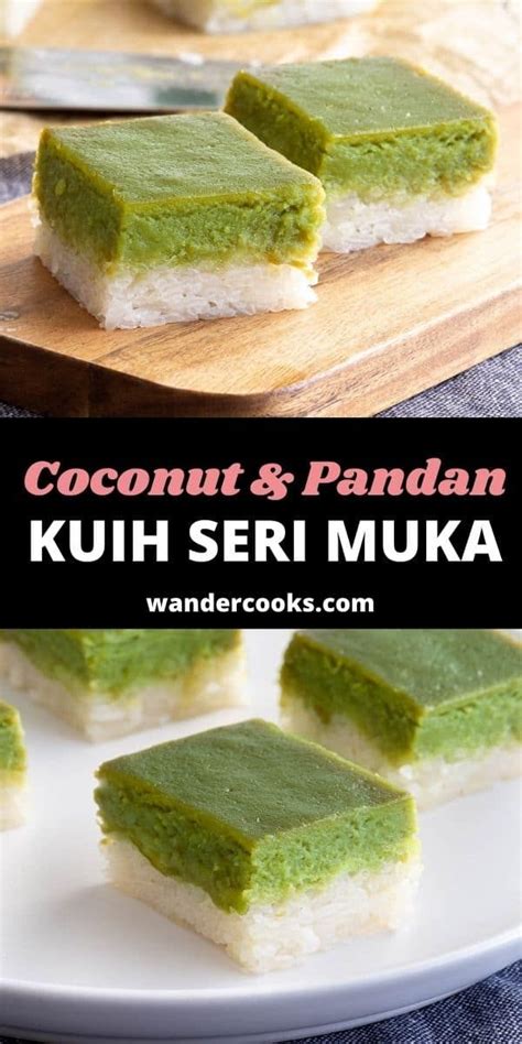 Seri Muka - Coconut Pandan Layer Cake | Recipe | Salty sweet treats, Asian desserts, Desserts