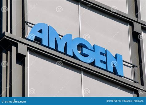 Amgen Company Logo Sign Hanging at European Headquarters in Switzerland ...