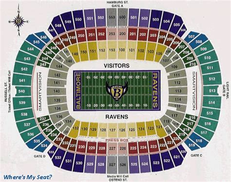 M&T Bank Stadium, Baltimore MD - Seating Chart View