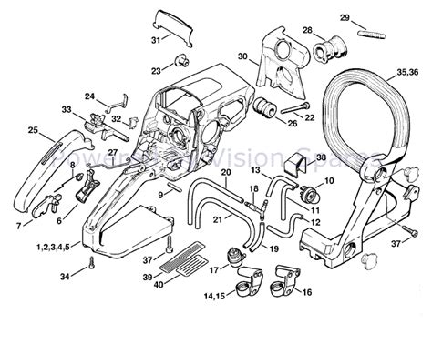 Stihl ms 310 chainsaw parts diagram