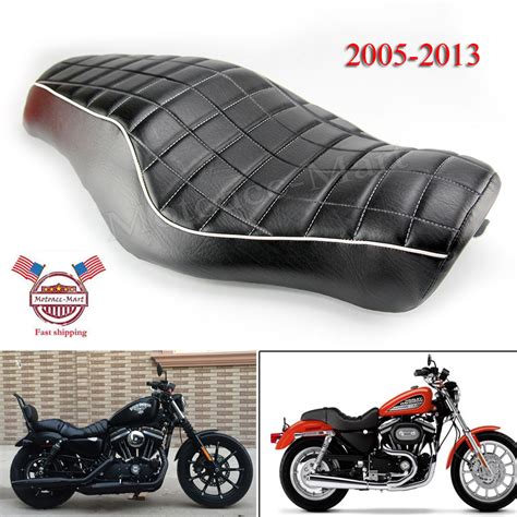 Sportster 883 1200 2-up driver seat passenger Pillon Seat For Harley ...