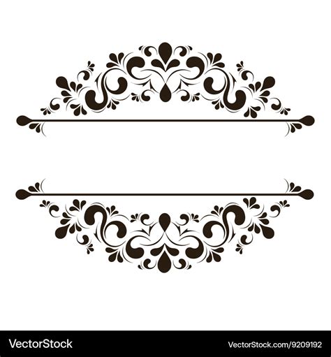 Design elements for page border Royalty Free Vector Image