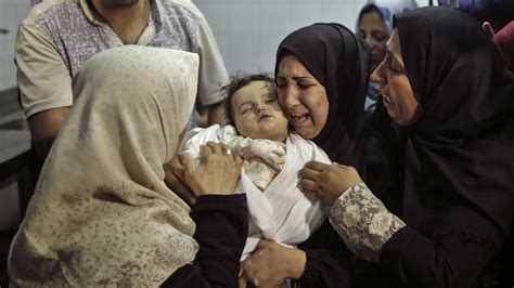Palestinian baby killed by tear gas during Gaza massacre