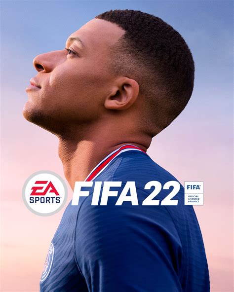 Mbappé sur la pochette du jeu vidéo FIFA 22 d'EA SPORTS sous les couleurs du PSG ...