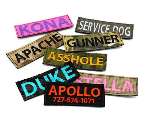 Personalized Velcro Patch (4.5 x 1.5 Inch) - Tactipup