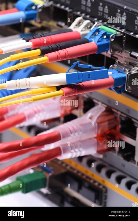 Network cables in internet data center Stock Photo - Alamy