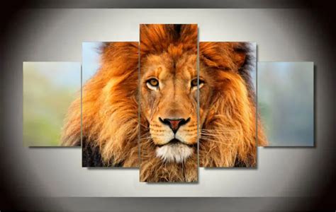 Lion Painting on canvas Painting Canvas Wall Art Picture Home ...