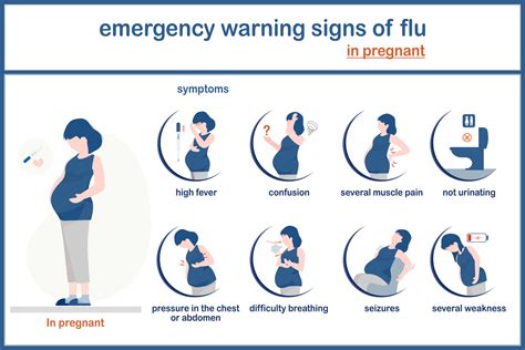 vector illustation infographic of influenza concept.symptoms of ...