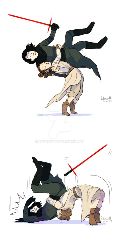 Rey vs Kylo Ren by CuteSkitty on DeviantArt