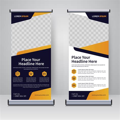 Corporate rollup or X banner design template 5024333 Vector Art at Vecteezy