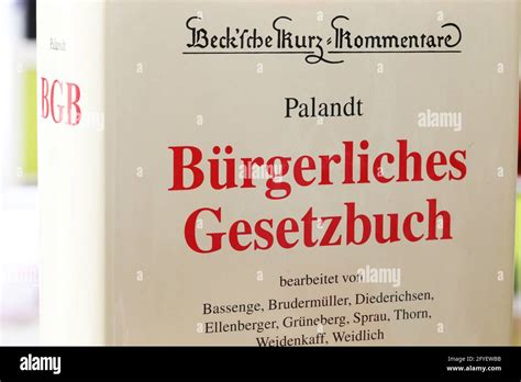 Symbol image: Bürgerliches Gesetzbuch (german civil code Stock Photo - Alamy