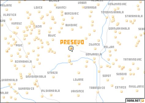 Preševo (Serbia and Montenegro) map - nona.net