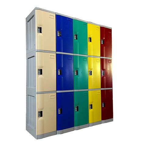 3 Tiers ABS Plastic Lockers - Tiong Hin Light Furniture Industries Pte. Ltd.