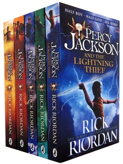 Percy Jackson and the Olympians 5 Books Collection Set The Lightning ...