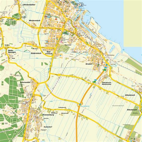 Map Cuxhaven, Niedersachsen, Germany. Maps and directions at hot-map.