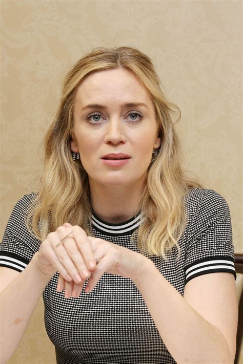 Emily Blunt - "A Quiet Place" Press Conference in Austin • CelebMafia