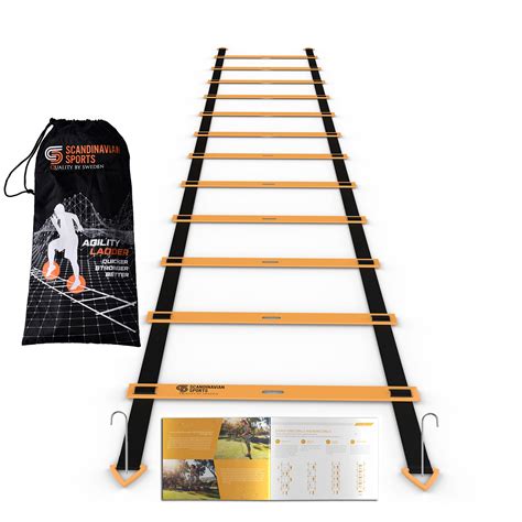 Agility Ladder - 12 Adjustable Rungs 19 Feet - Agility and Speed Training Kit 606345047184 | eBay