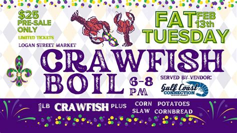 Mardi Gras: Crawfish Boil — Logan Street Market