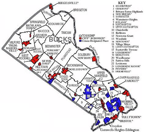 Bucks County Zip Code Map – Map Vector