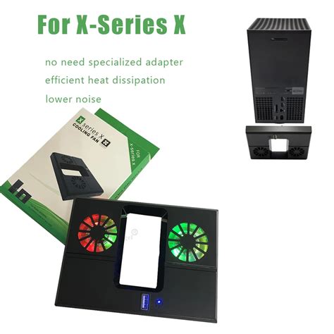 Low Noise Game Console Cooling Fan Two Fans Lightweight Radiator Vertical for Xbox Series X Game ...