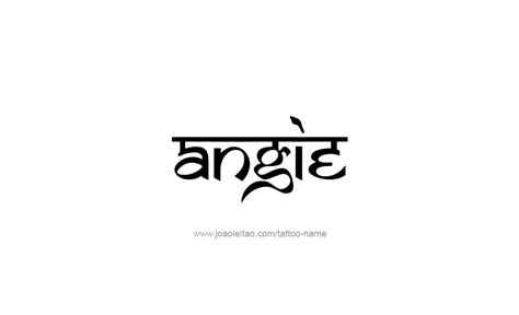 Angie Name Tattoo Designs