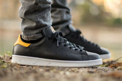 adidas Originals Stan Smith - Black - Yellow - SneakerNews.com