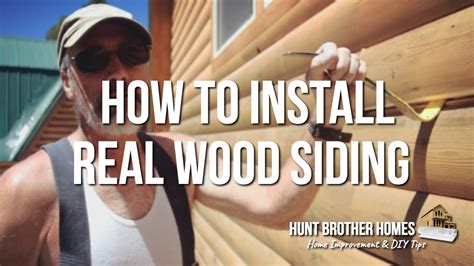 How To Install Real Wood Siding - YouTube