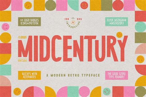 31 Remarkable Mid Century Modern Fonts That Perfectly Captured The Retro Scene | HipFonts