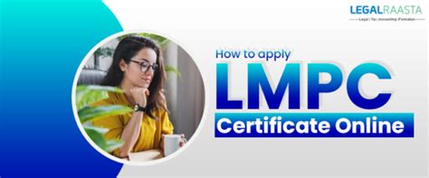 How to Apply lmpc Certificate online