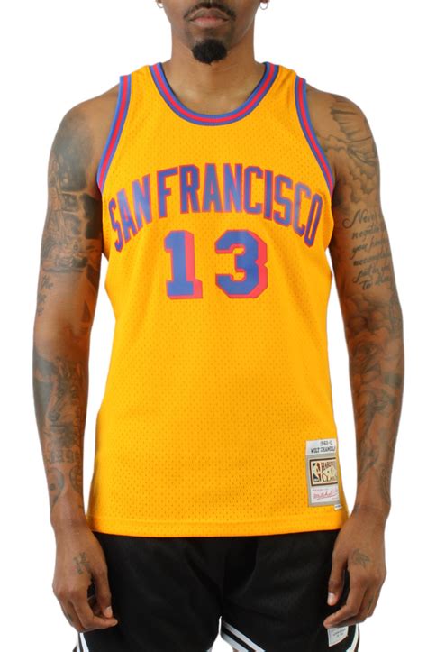 MITCHELL AND NESS Swingman Jersey San Francisco Warriors 1962-63 Wilt ...