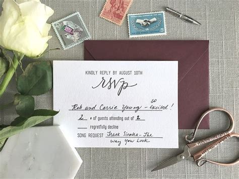 6 Common Questions about Wedding RSVP Cards — ElisaAnne | Rsvp wedding cards, Wedding ...