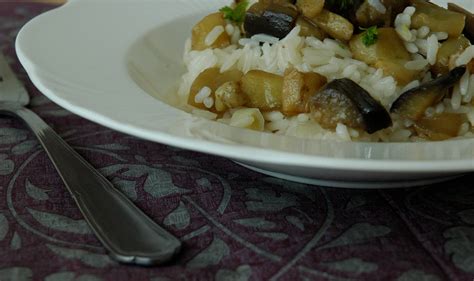 Olives & Bread: Aubergine Rice