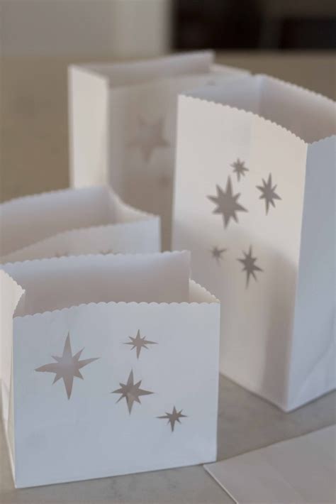 Easy DIY Paper Bag Luminaries - Handmade Farmhouse