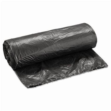 Boardwalk 2432L 13-15 Gallon Black Garbage Bags, 24x32, 0.35mil, 500 ...