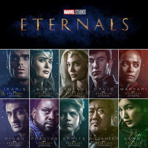 Eternals character poster