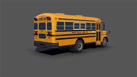 Blue Bird School Bus 3D Model - TurboSquid 1567444