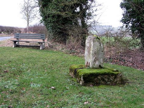 Remains of medieval cross south of... © Andrew Curtis :: Geograph ...