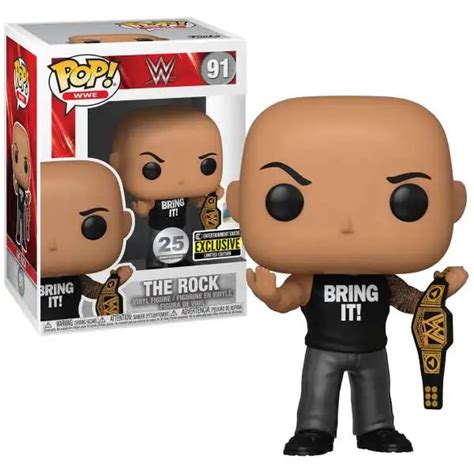 Funko WWE Wrestling POP WWE The Rock Mankind Exclusive Vinyl Figure 2 ...