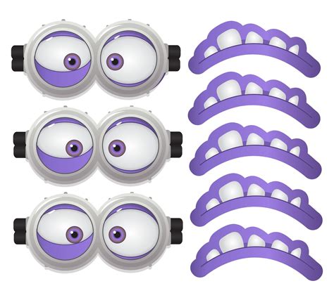 Evil Minion Eyes Printable Purple Minion Costume, Diy Minion Costume ...