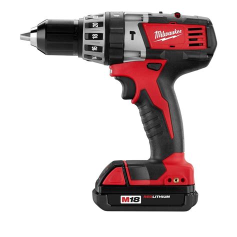 Milwaukee M18 18-Volt Lithium-Ion 1/2 in. Cordless Hammer Drill Compact ...