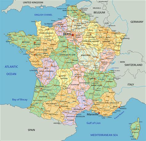 Large Size Political Map Of France Worldometer - Vrogue