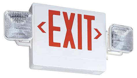 ECR LED M6 Contractor Select Thermoplastic LED Emergency Exit Sign ...