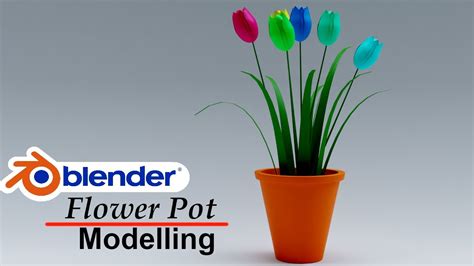 Blender 3.2 - Flower pot modelling tutorial - YouTube