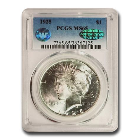 Buy 1925 Peace Dollar MS-65 PCGS CAC | APMEX