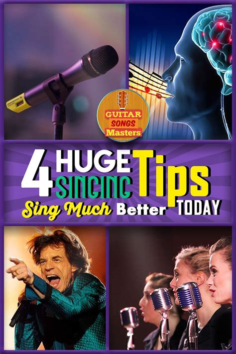 4 Huge Singing Tips - Sing Much Better TODAY! | Singing tips, Singing lessons, Guitar songs